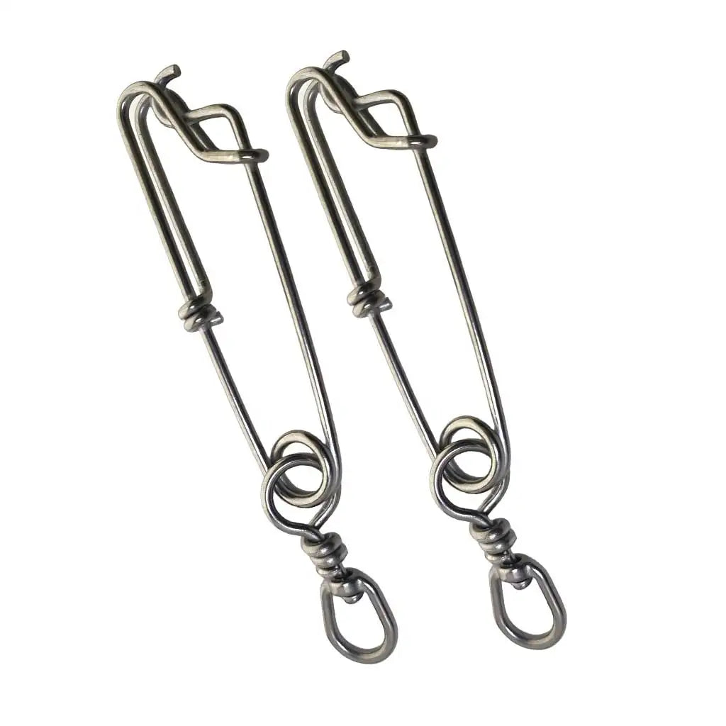 2PCS Stainless Steel Tuna Fishing Clip Snap with B.L Swivel for Spearfishing Long Line Fishing Accessories Fishing Tools