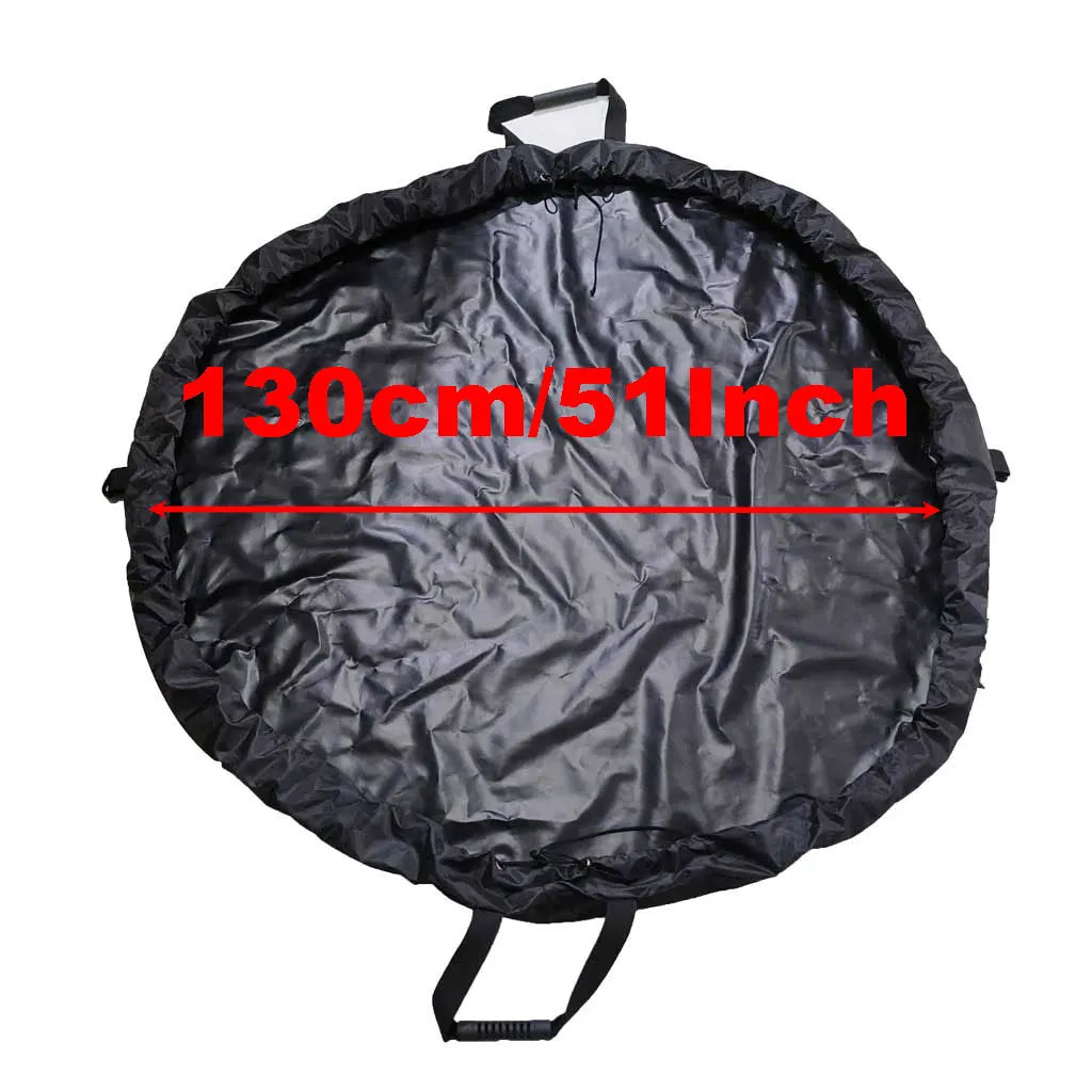 90/130CM Diving Swimming Wetsuit Change Mat Beach Clothes Changing Carrying Bag With Handle Shoulder Straps for Surfing Kayak