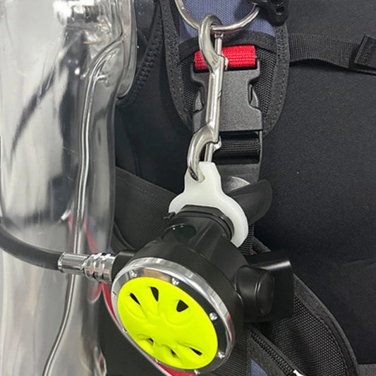 Diving second stage quick release buckle Scuba Diving Silicone Regulator Clip Mouthpiece Regulator Necklace Holder