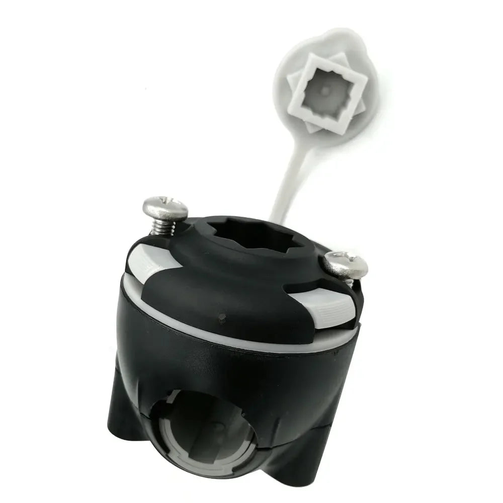Fishing Rail Clamped Mount Base Star Holding Base Marine Boat Kayak GPS Fish Finder Pipe Adapter Accessories Holder