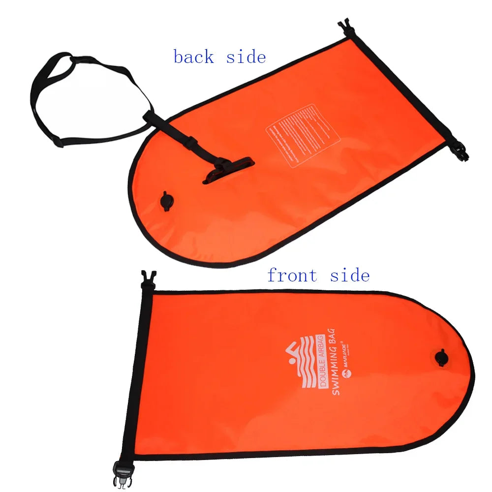 20L Inflatable Open Swimming Buoy Tow Float Dry Bag