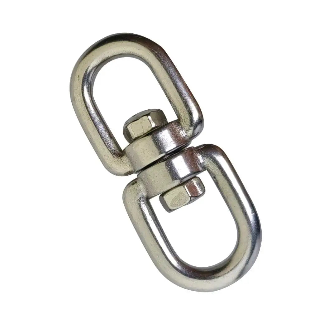 6mm 316 Stainless Steel Boat Anchor Swivel Eye-Eye Double Ended Swivel Eye Hook M6 Swivel Shackle Ring Connector