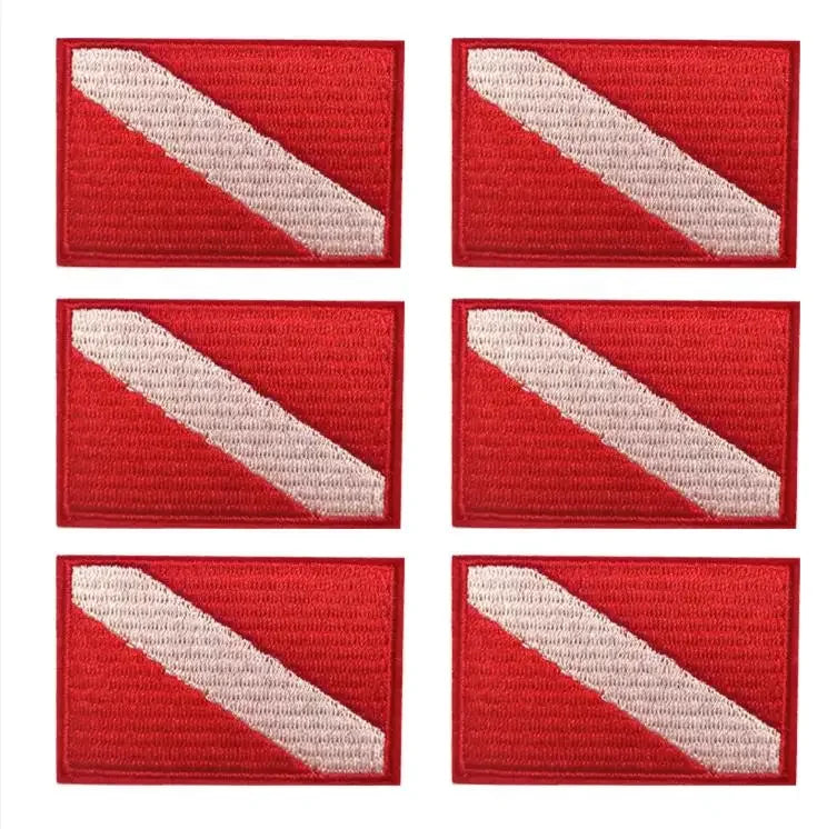Scuba Diving Flag Patch Backpack Badge