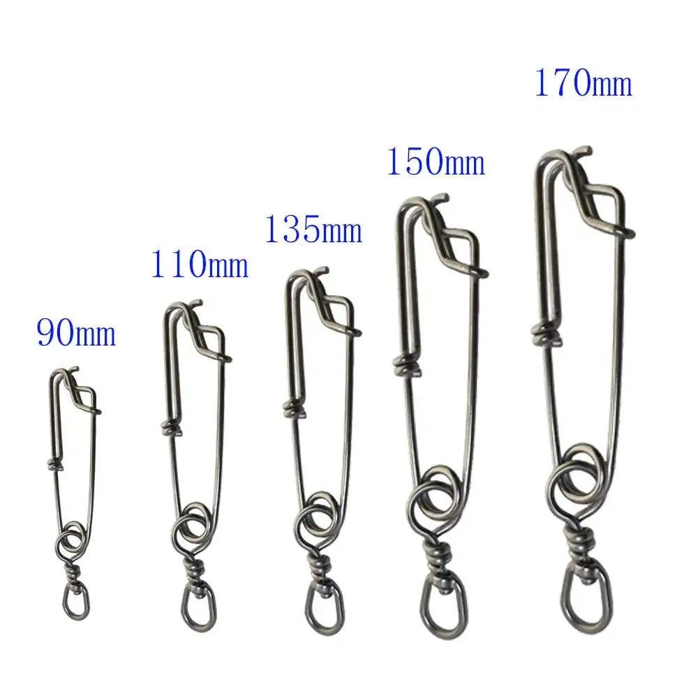 2PCS Stainless Steel Tuna Fishing Clip Snap with B.L Swivel for Spearfishing Long Line Fishing Accessories Fishing Tools
