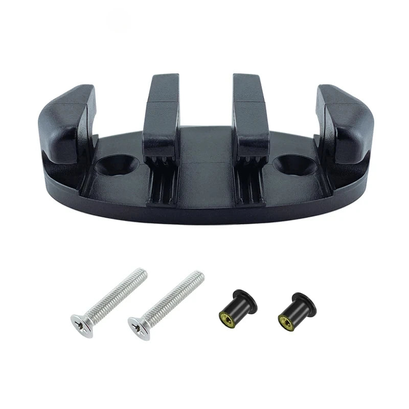 Marine Nylon Plastic Marine Zig Zag Anchor Trolley Cleat Rope Device Kayaks Canoes Boat Decks Replacement Rowing Accessories