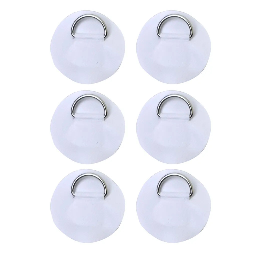 6.5CM D-Ring Patch for Inflatable Boat Kayak Dinghy SUP D-Ring PVC Patch Stand-Up Paddleboard Canoe Rafting Rope Ring Patch