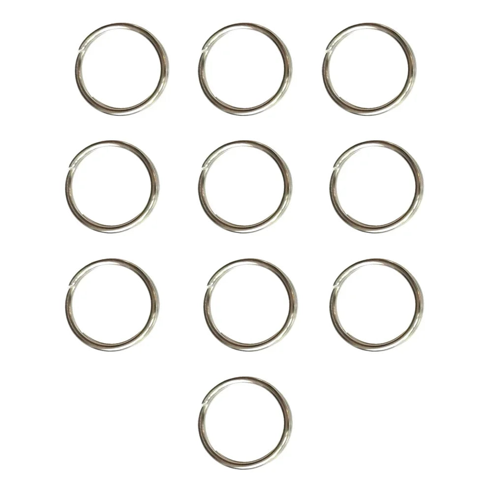 316 Stainless Steel Water Sport Keychain Keyring Split Ring Loop