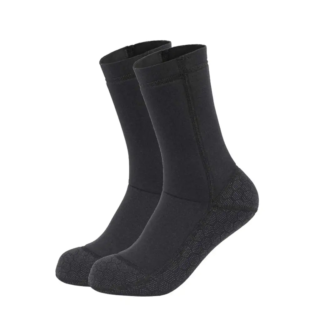 3mm Snorkeling Spearfishing Socks Winter Surfing Warm Beach Sock Anti Slip Neoprene Portable Lightweight for Water Sport