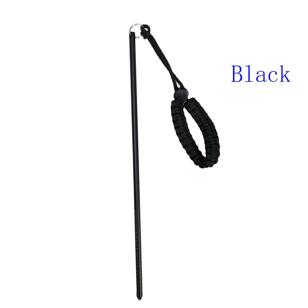 14''/35cm Diving Stick Aluminum Alloy Noise Maker Rod Pointer with Adjustable Wrist Lanyard Diver Underwater Signaling Devices