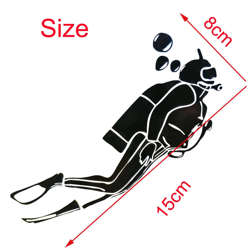 Scuba Diver Vinyl Decal for Diving