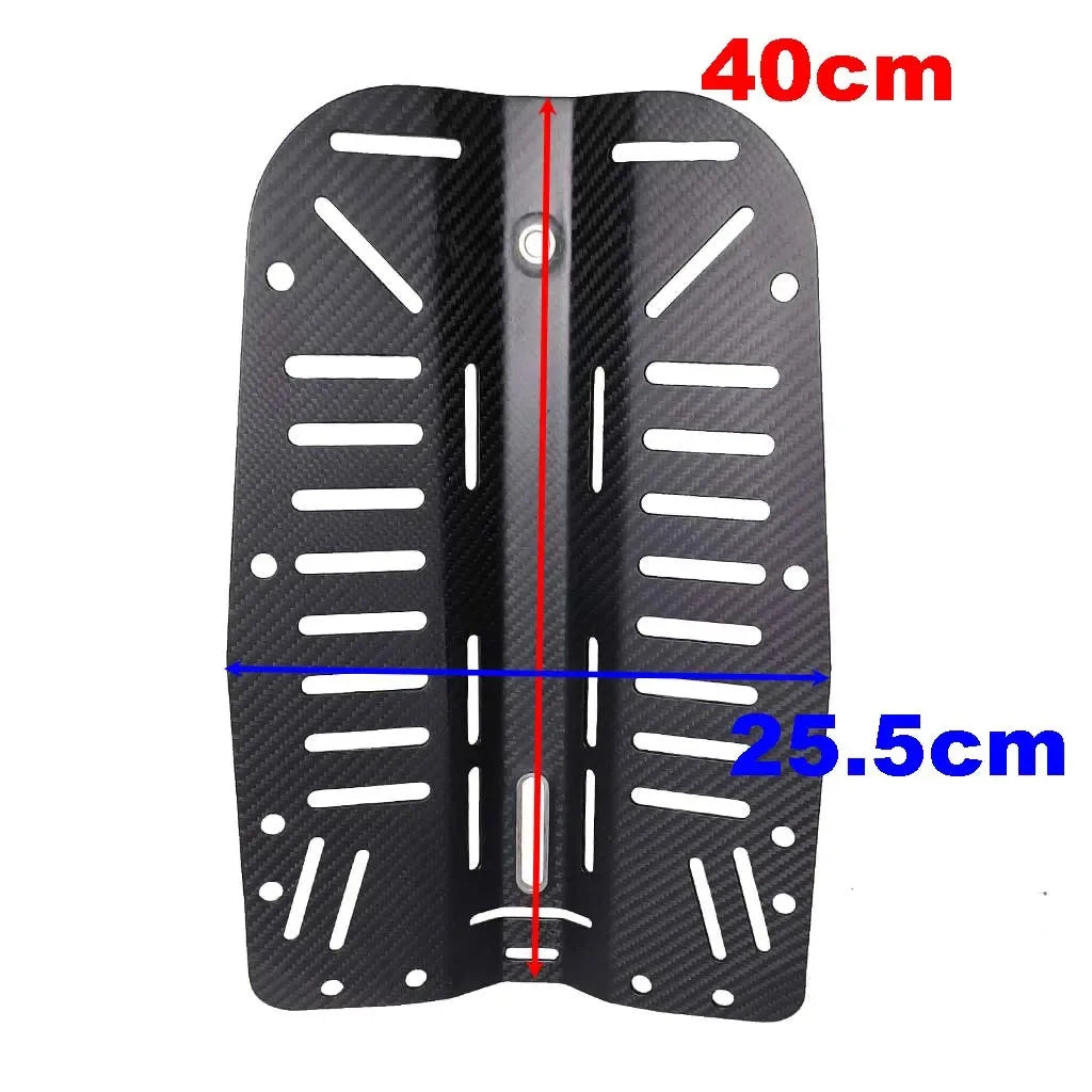 Scuba Diving Carbon Fiber Backplate Lightweight Compacted Technical Cave Divers Back Plate