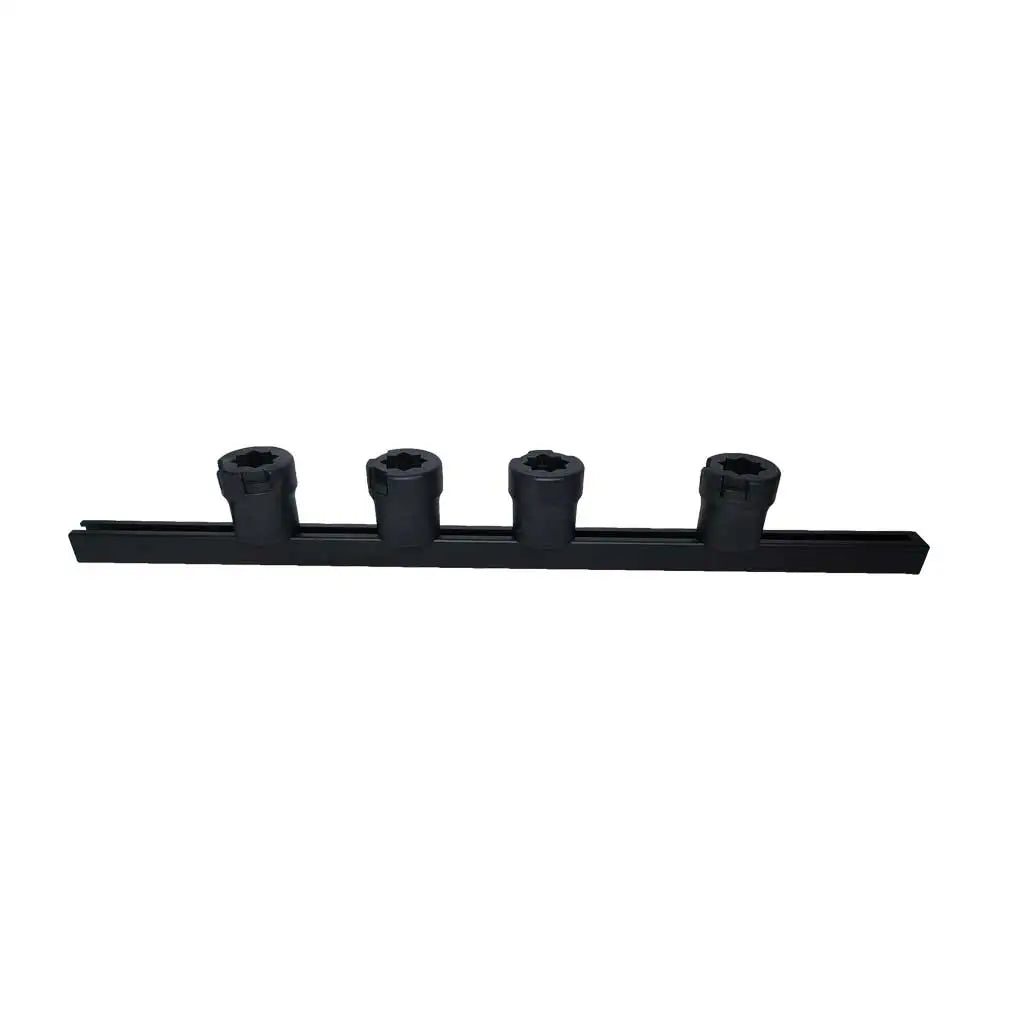 Aluminum Kayak Slide Track Rails Bracket Fishing Rod Holder Rack Tackle Kit Fish Finders GPS Mounting Platform