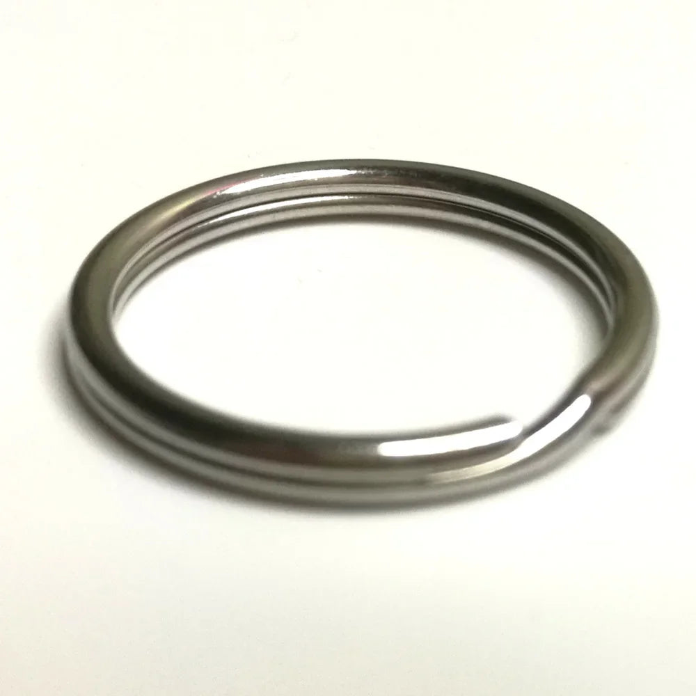 316 Stainless Steel Water Sport Keychain Keyring Split Ring Loop