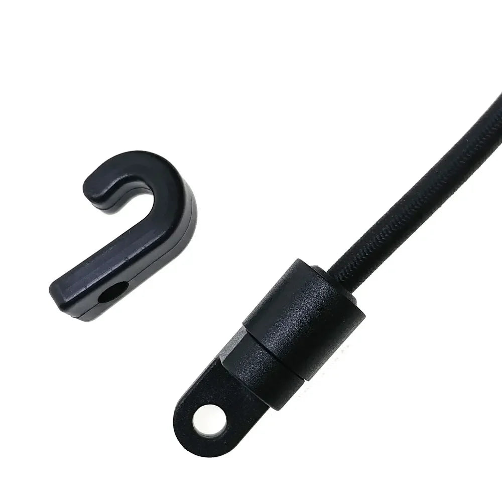 2 Pieces Paddle Keeper Kayak Bungee Paddle Holder Kit Canoe Paddle Clip with Rivets Kayak Rigging Accessory