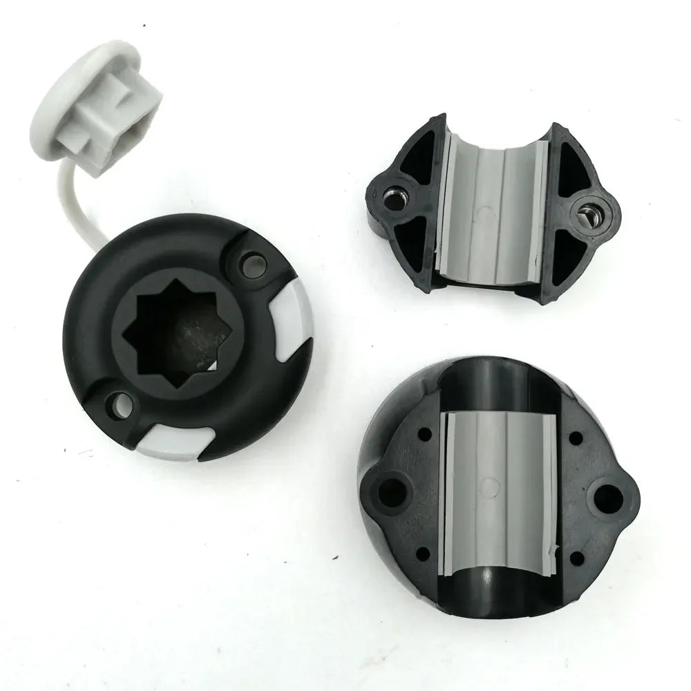 Fishing Rail Clamped Mount Base Star Holding Base Marine Boat Kayak GPS Fish Finder Pipe Adapter Accessories Holder