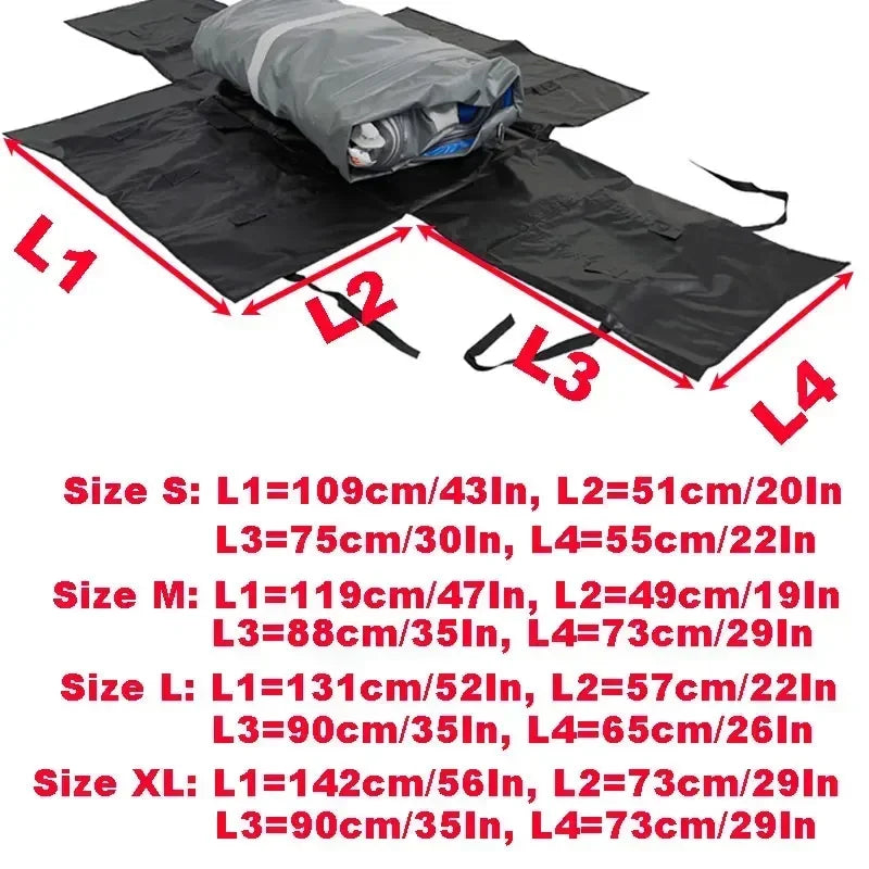 Inflatable Boat Storage Bag PVC Boat Carrying Bag Kayak Folding Storage PVC Inflatable Boat Foldable Storage Bag for Car