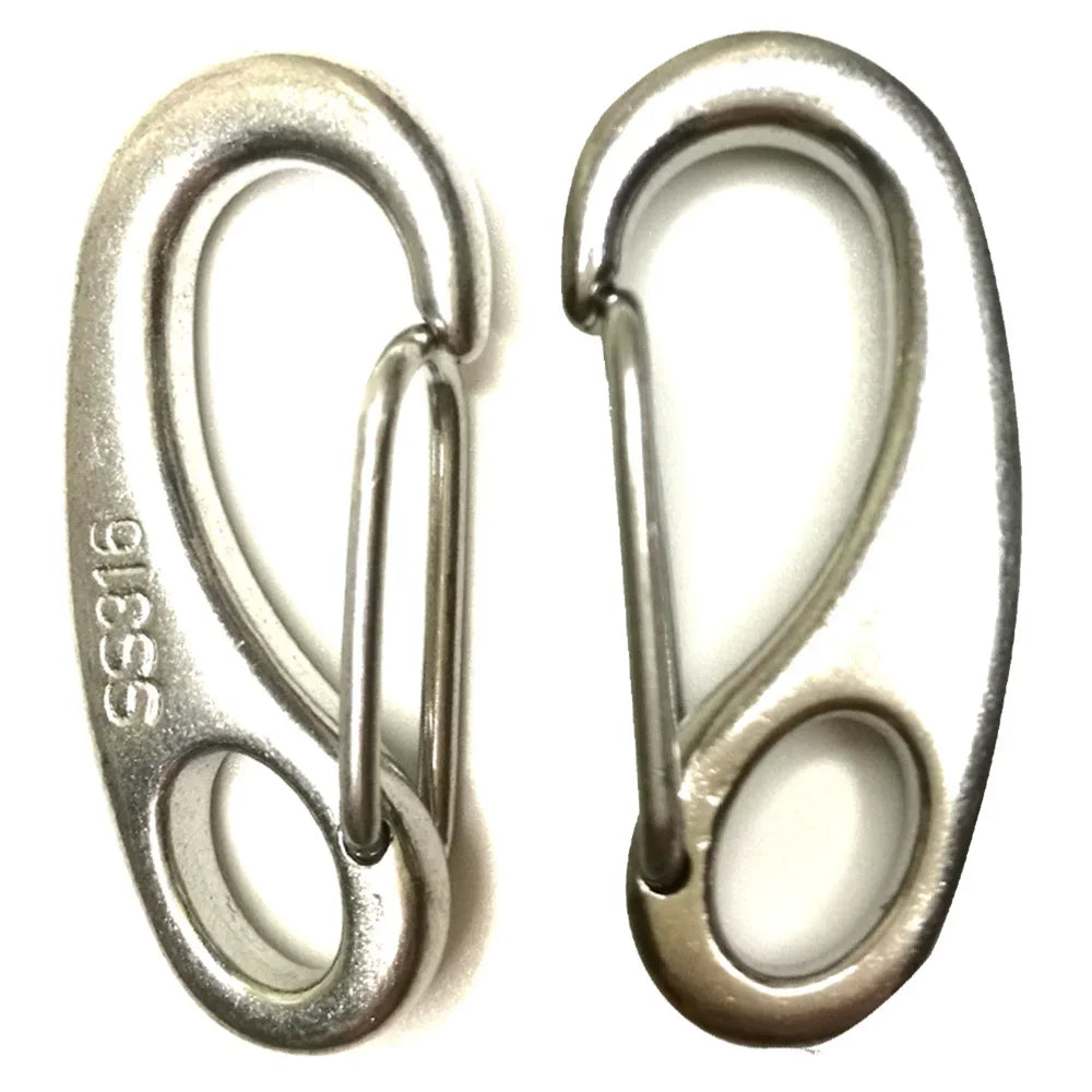 Diving gear hook 316 Stainless Steel Marine Grade Carabiner Snap Spring Egg