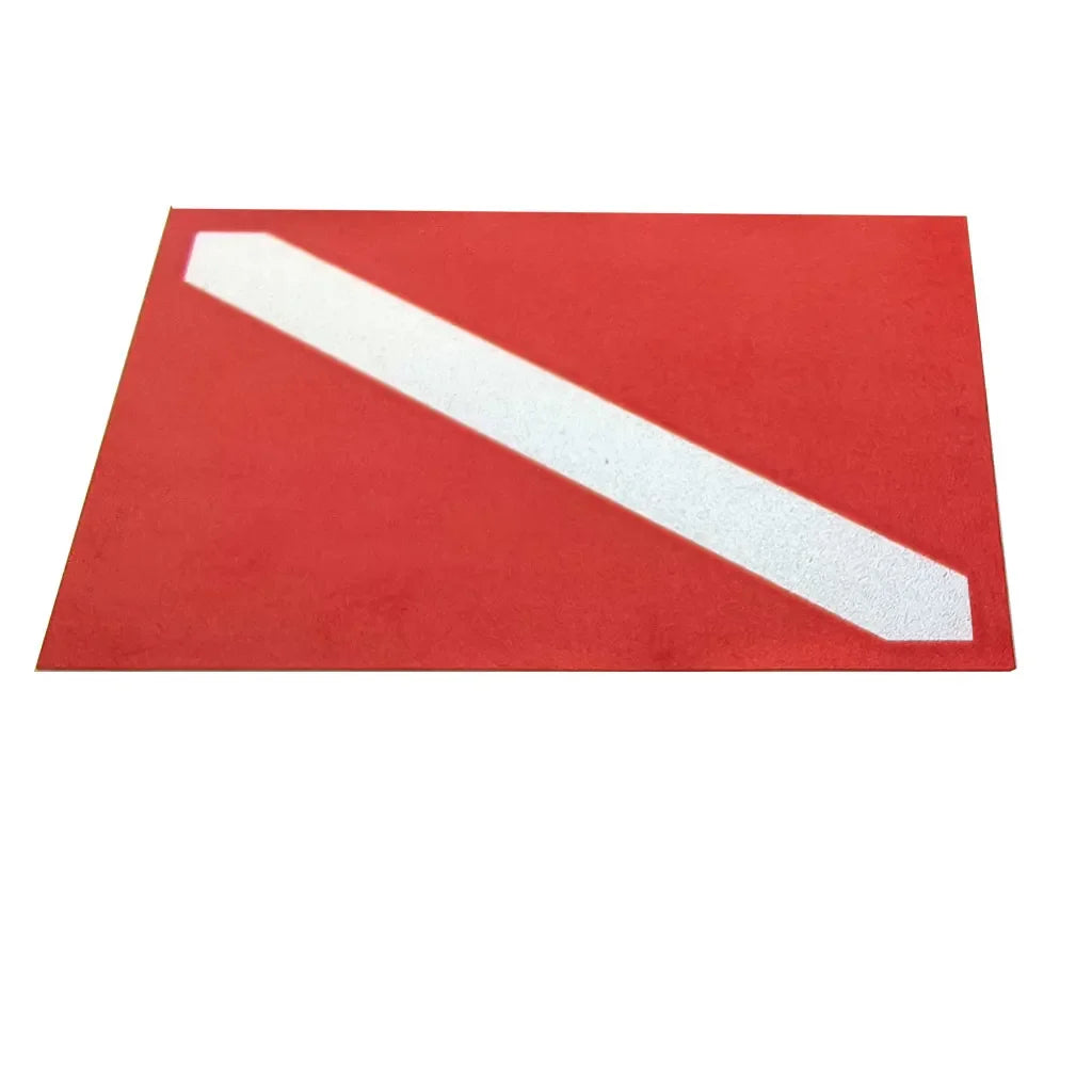 5PC Scuba Diver Flag Sticker Diver Down Flag Decal Weatherproof UV Resistant Vinyl Diving Sticker for Tanks Cars Laptops Bottles