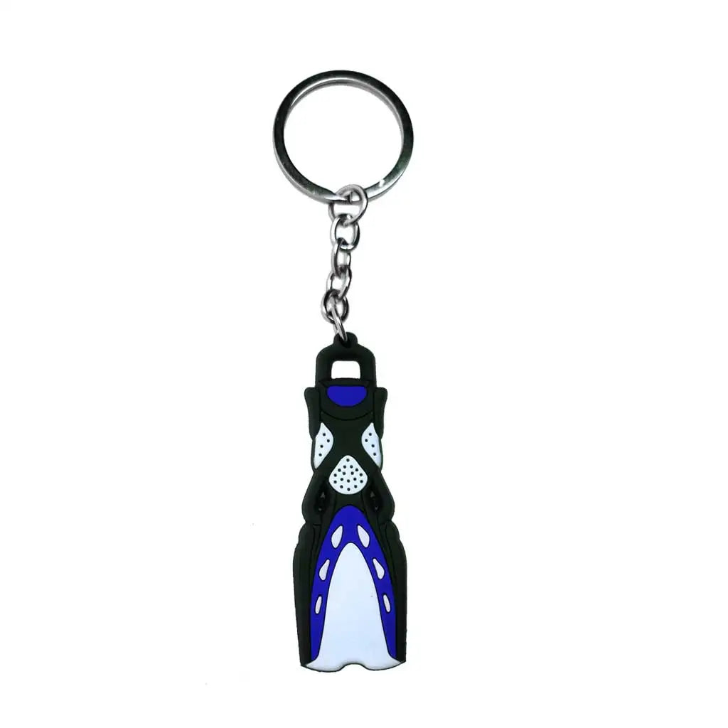 Mini Fins Keychain Scuba Flipper Key Chain Dive Key Ring Holder Keyring Pendant Ornaments OW AOW Keepsake Gift Zipper Handle