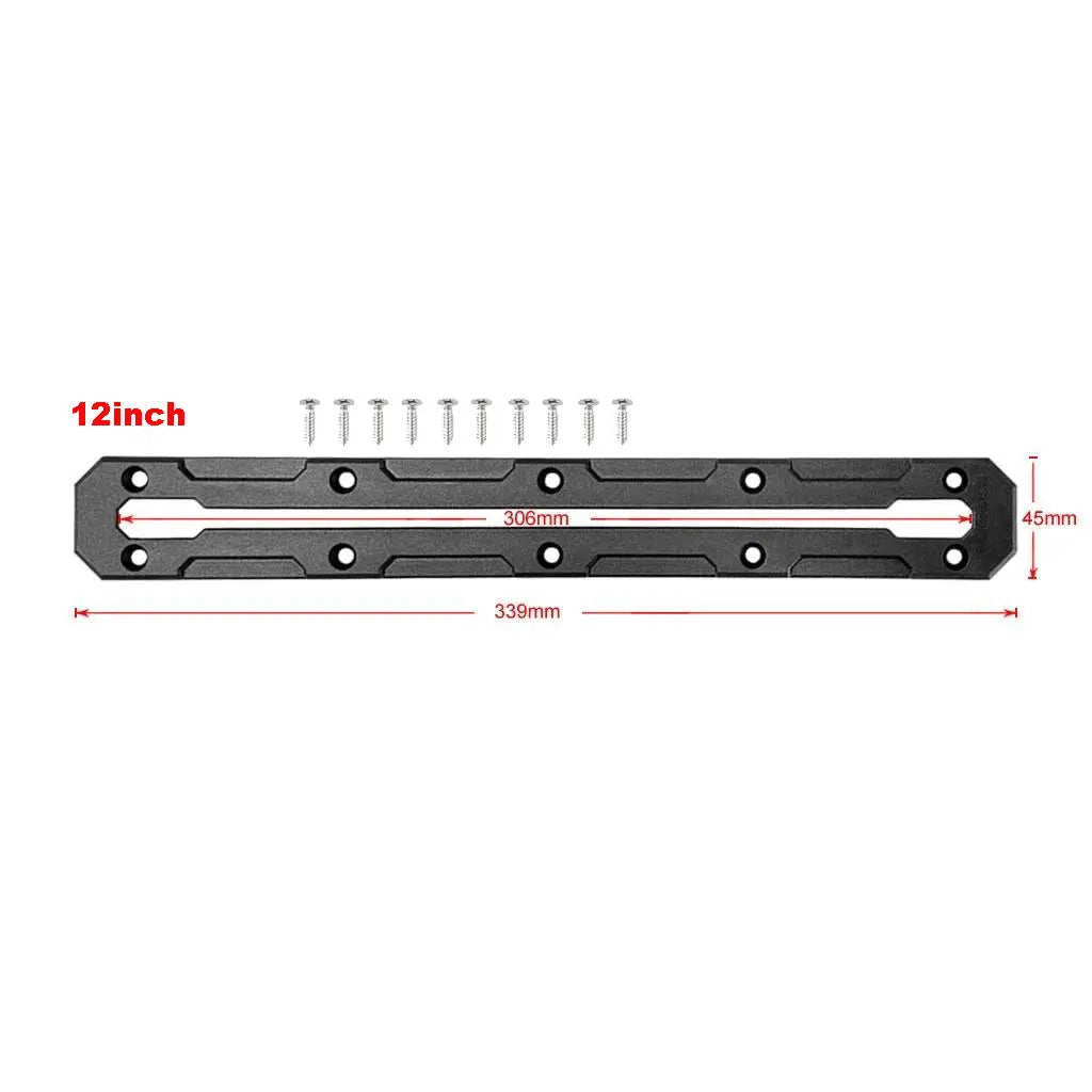 Kayak Track Base Low Profile Kayak Gear Rail Mount Track with Smooth Surfaces for Canoe Kayak Power Boat Tractor