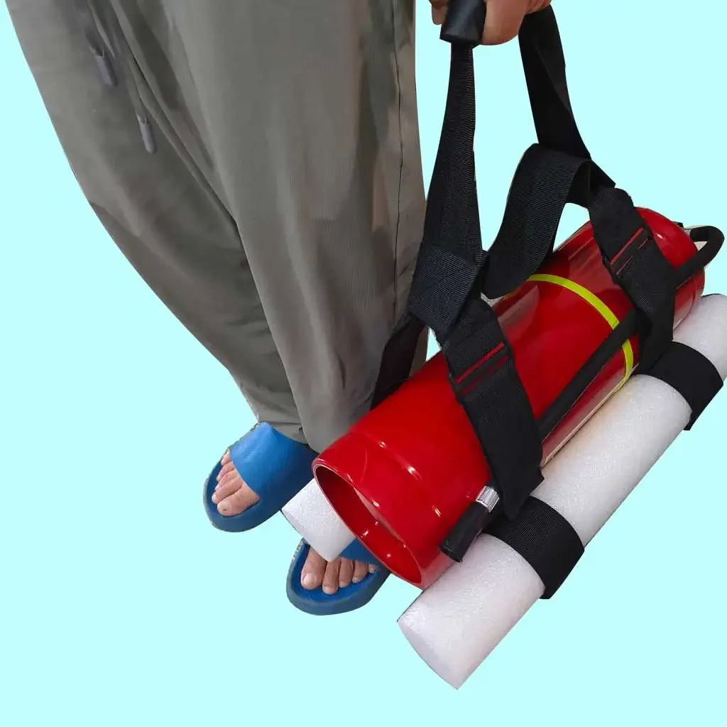 Scuba Diving Tank Carrier Holder with Bumper Anti Rolling Cylinder Transport Carry Strap with Anti Hitting Sliding Grip