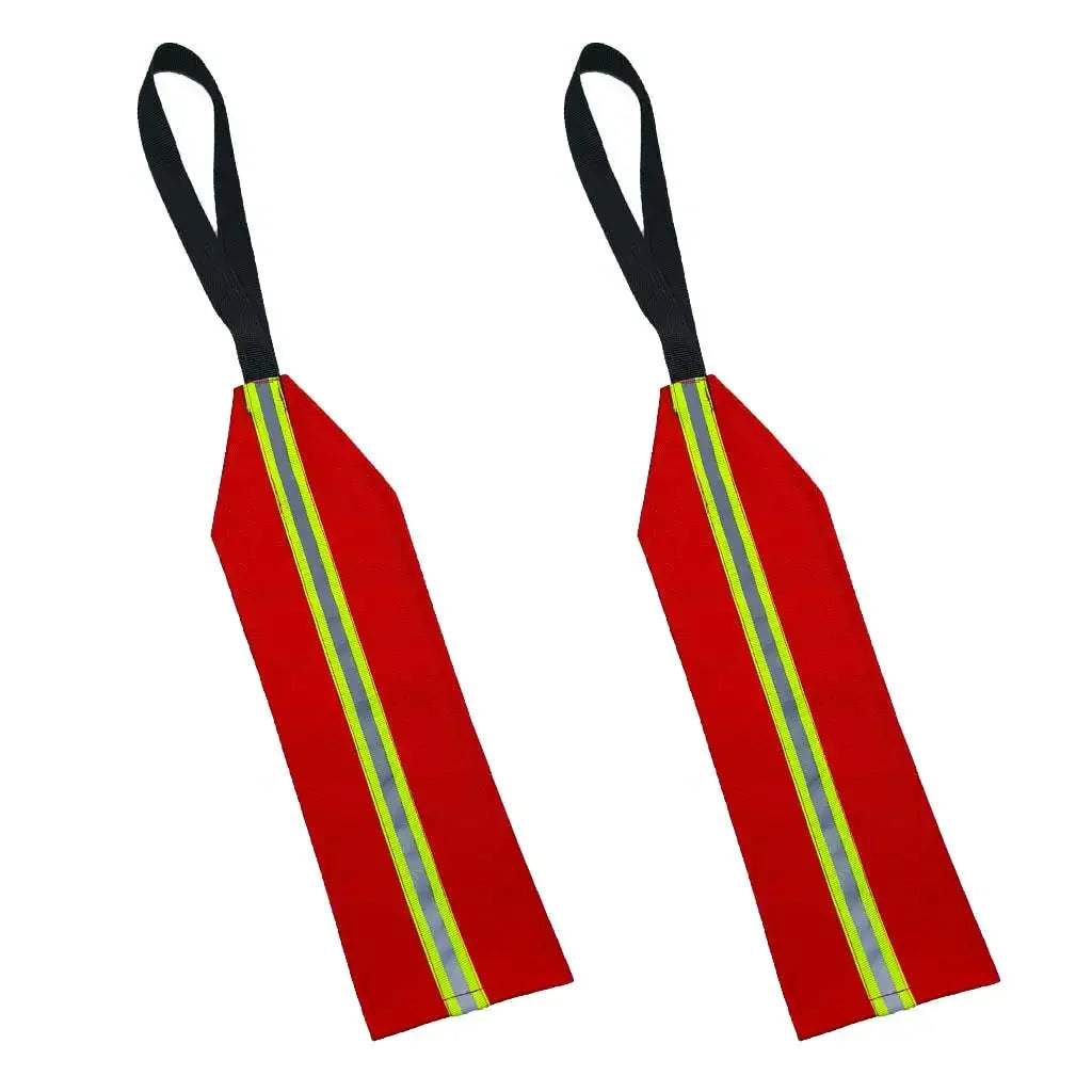 Safety Travel Flag for Kayak Canoe Red Warning Flag with Webbing for Kayak SUP Towing Canoes Truck Safety Accessories Kit