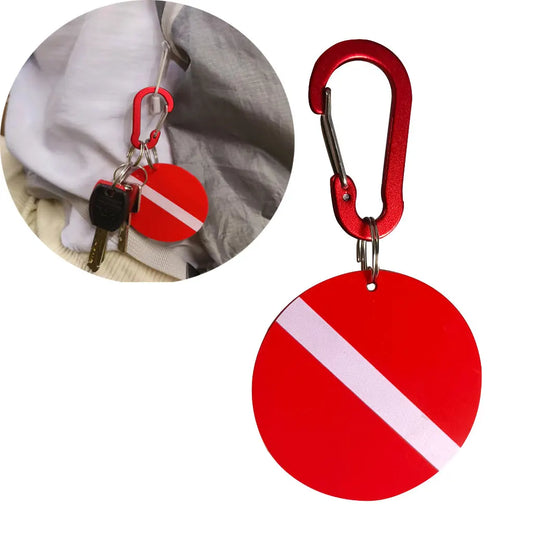 Diver Backpack Bag Luggage Tags Motorcycles Car Biker Cute Flag Scuba Diver Diving Keychains Tag Key Holder