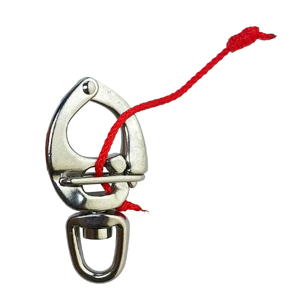 Quick Release Boat Snap Shackle with Small Swivel Eye 316 SS Yacht Truck Car Apartment RV Fast Eye Snap Hook
