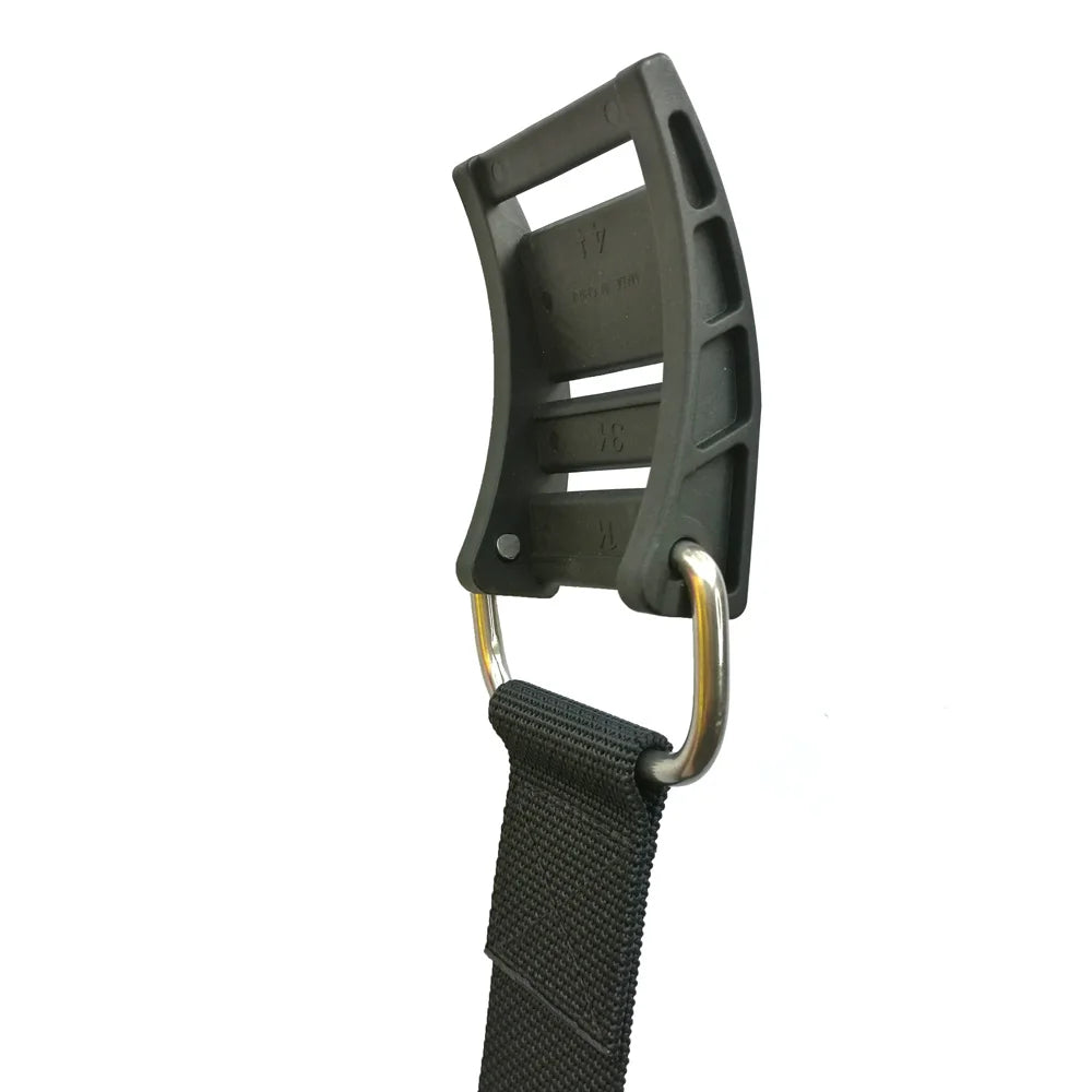 Scuba Diving BCD Tank Strap Tank Band with Plastic Cam Buckle Diver Attachment Backplate Holder Adapter