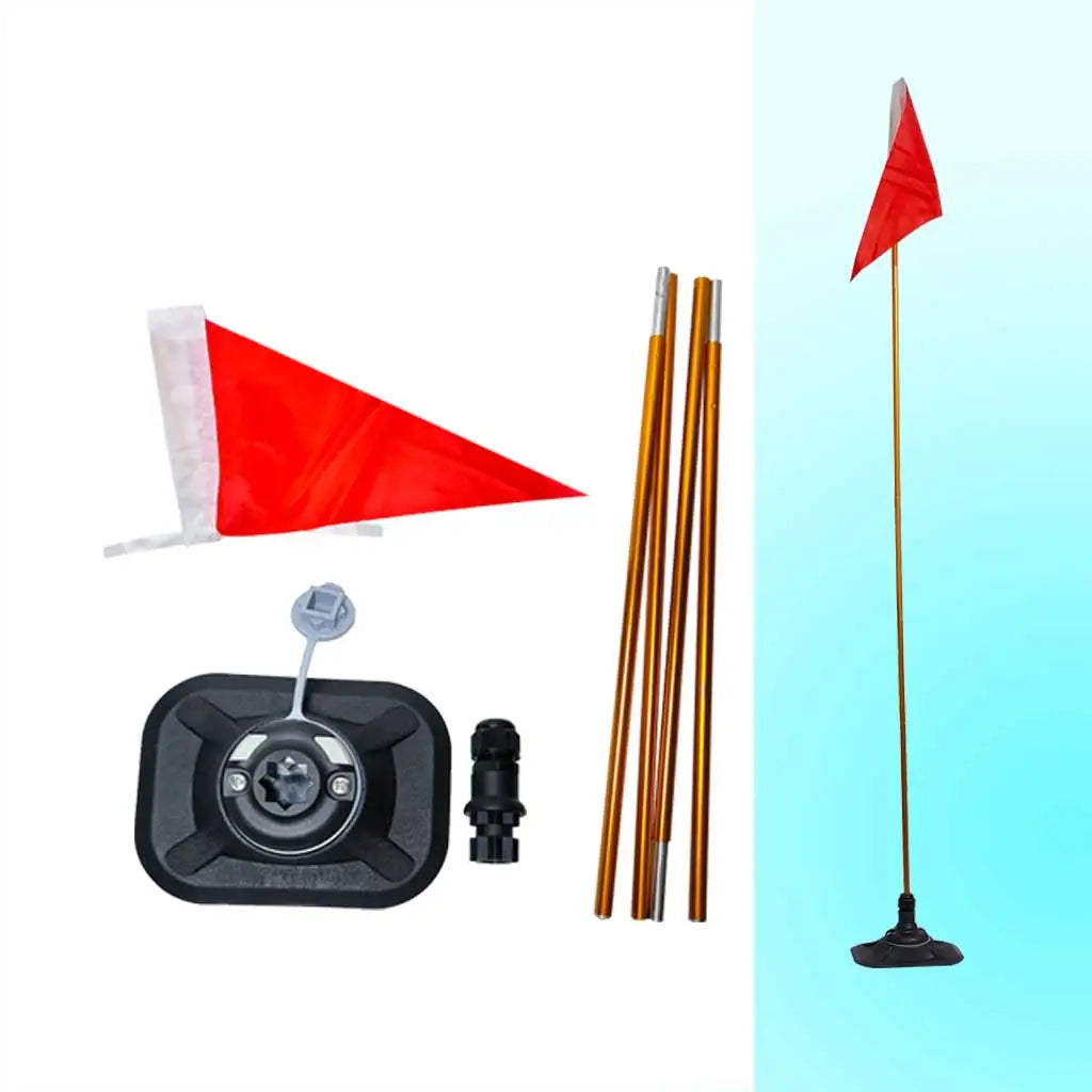 PVC Inflatable Boat Safety Flag Mount Kit Kayak Marine Canoe Boat Signal Flag Kits