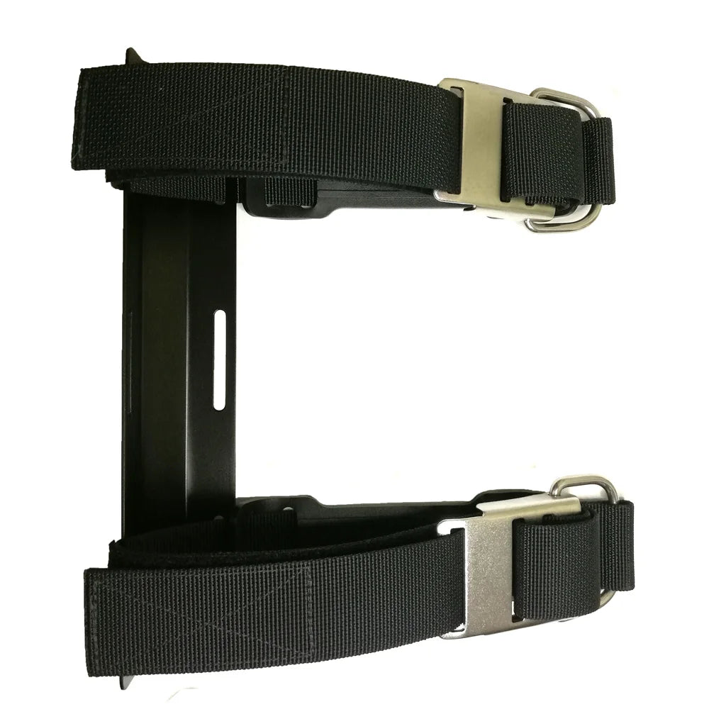 Aluminum Tech Scuba Diving Single Tank Adapter with 2 Tank Straps for Scuba Diving BCD Backplate Adapter System Set