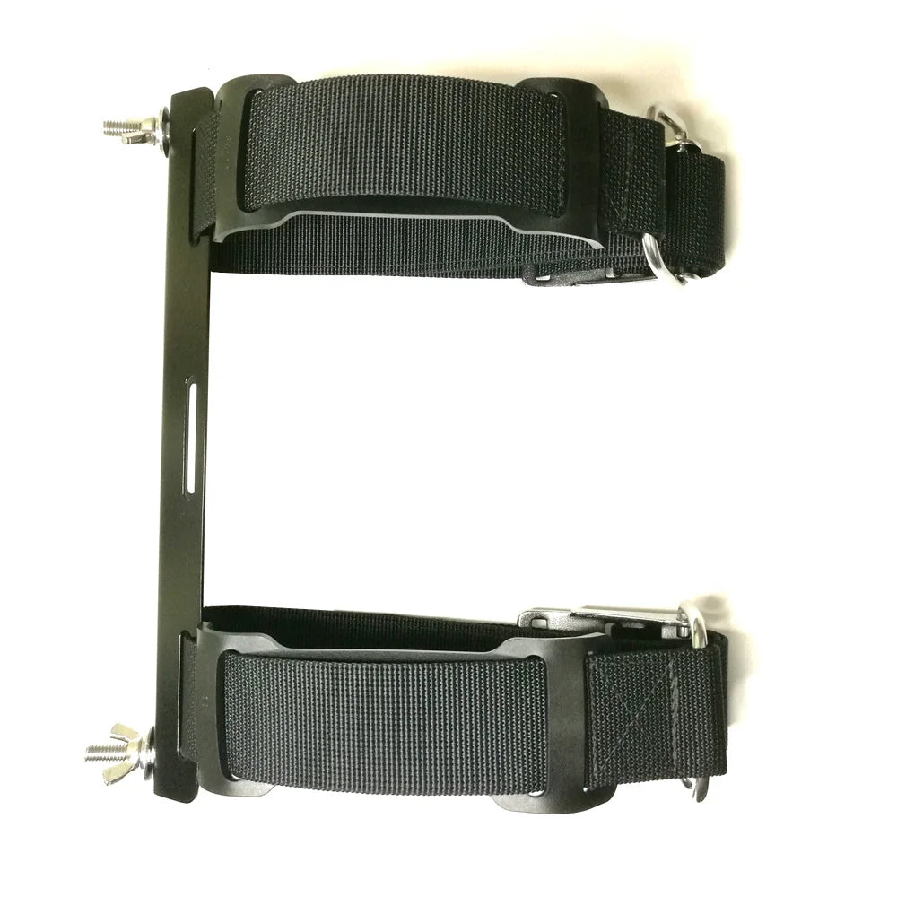 Aluminum Tech Scuba Diving Single Tank Adapter with 2 Tank Straps for Scuba Diving BCD Backplate Adapter System Set