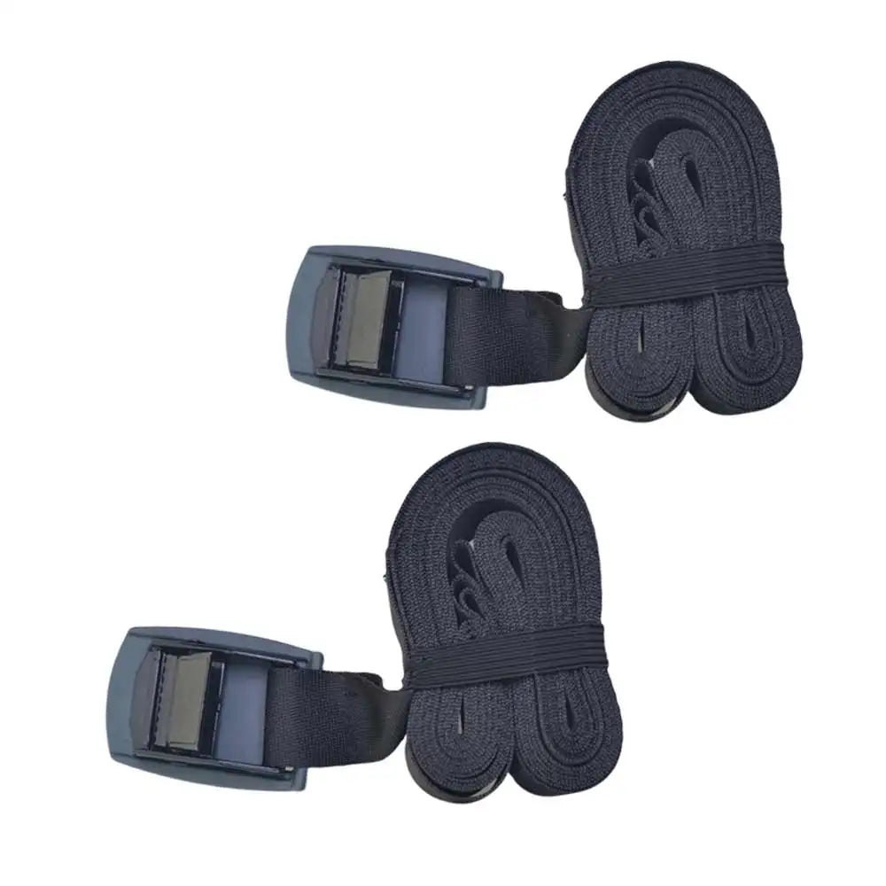 2PC Padded Cam Kayak Sturdy Tie Down Strap Lashing Strap Cargo Tie-down Strap Motorcycle SUP Luggage Securing Lock Buckle