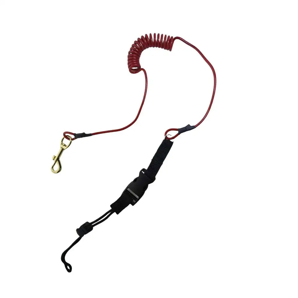 Adjustable Elastic Coiled Lanyard Leash for Kayak Paddles and Canoe Oars Coiled Kayak Paddle Rope