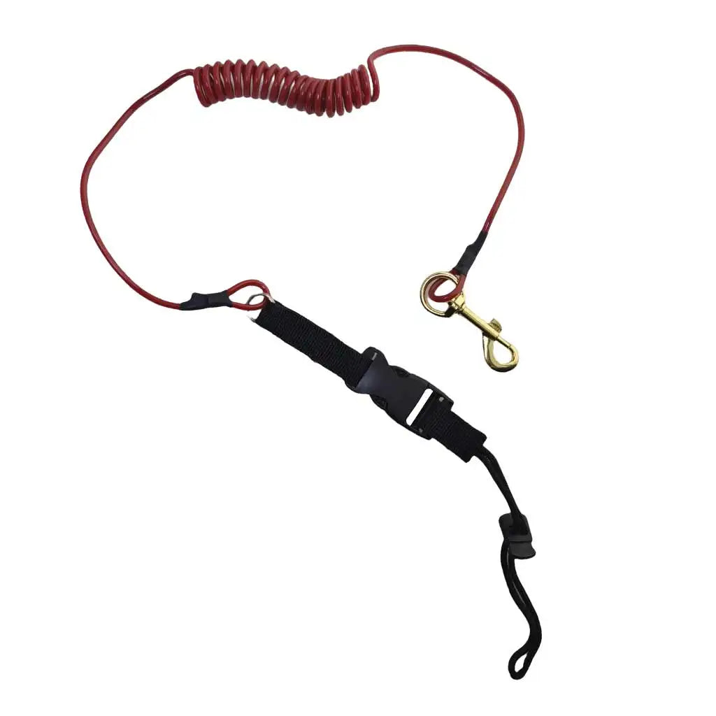 Adjustable Elastic Coiled Lanyard Leash for Kayak Paddles and Canoe Oars Coiled Kayak Paddle Rope