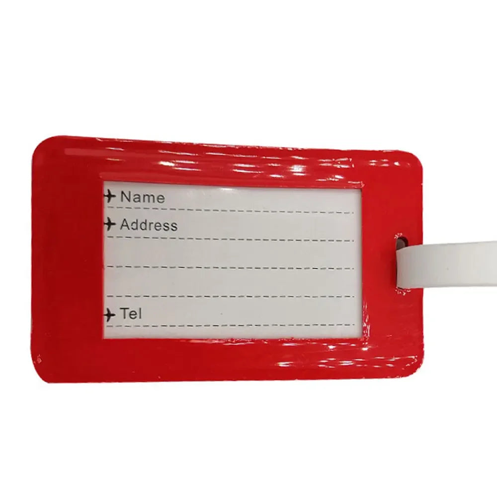 Scuba Diving Silicone Luggage Tag Travel Baggage Diver Suitcase Name Card Labels with Loop Address Tag