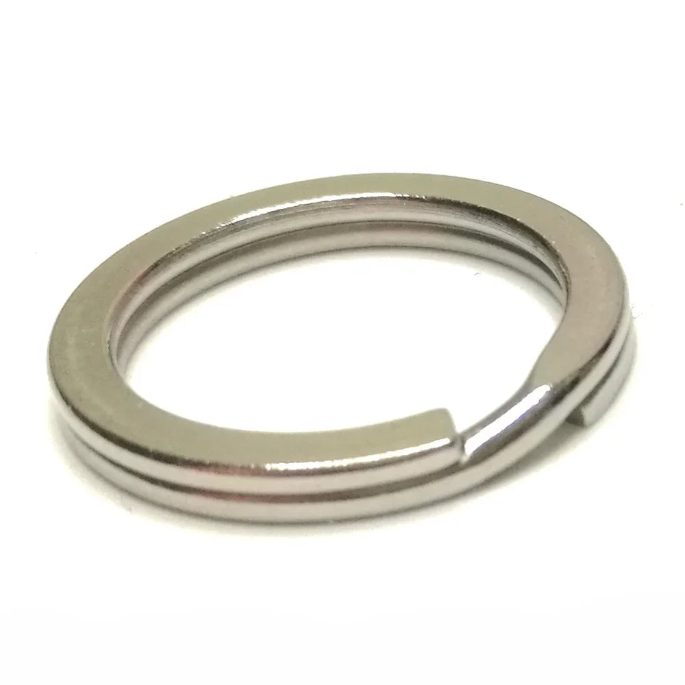 316 Stainless Steel Water Sport Keychain Keyring Split Ring Loop