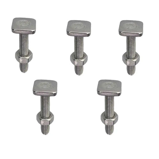 Kayak Rail Sliding T-Nut Threads M6 Track Mounting T-Slot Bolt Easy to Install Hammer Head