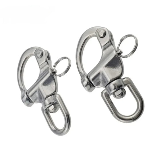 Hardware Hooks 316 Stainless Steel Rotating Spring Shackle Marine Hardware Rigging Accessories Rotating Shackle