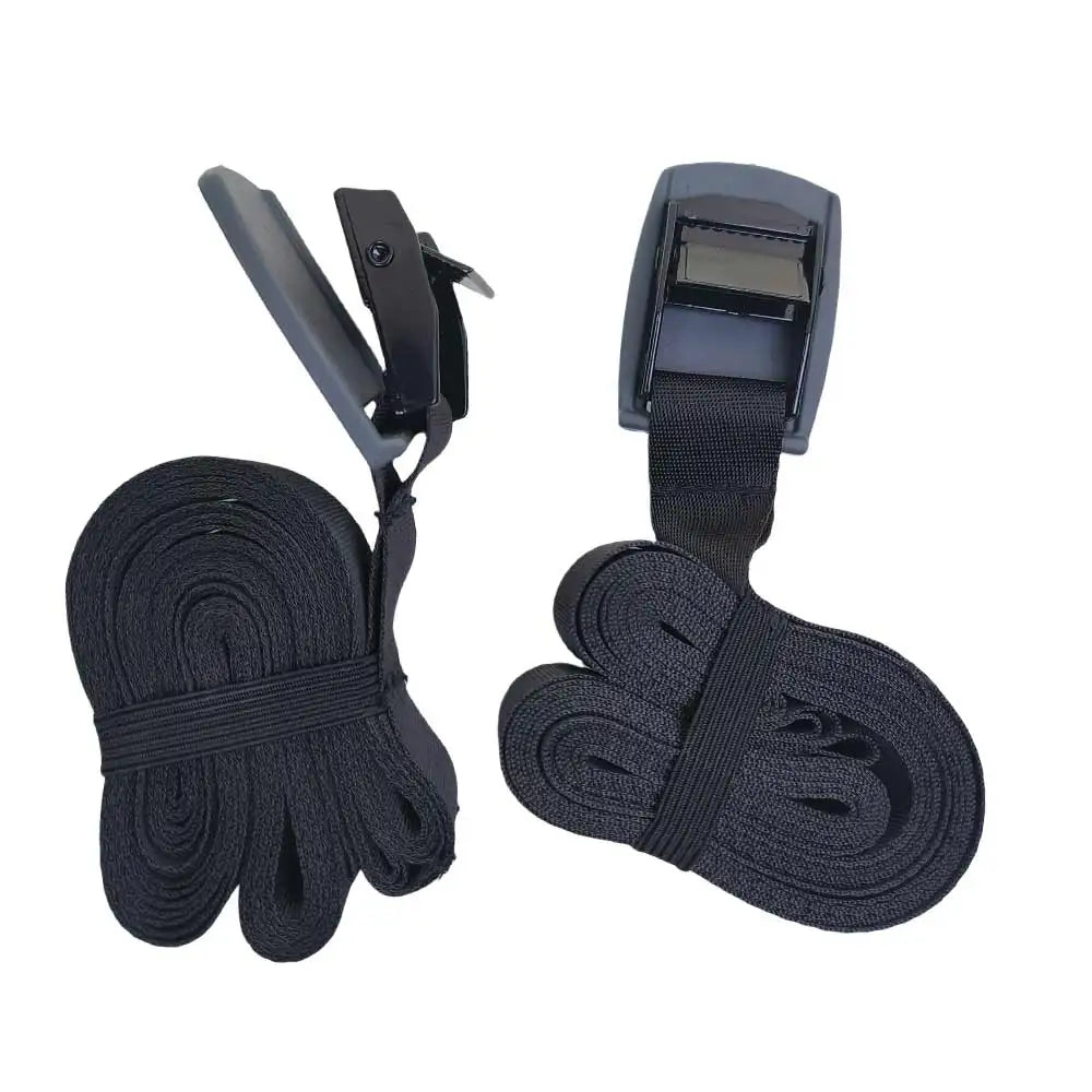 2PC Padded Cam Kayak Sturdy Tie Down Strap Lashing Strap Cargo Tie-down Strap Motorcycle SUP Luggage Securing Lock Buckle