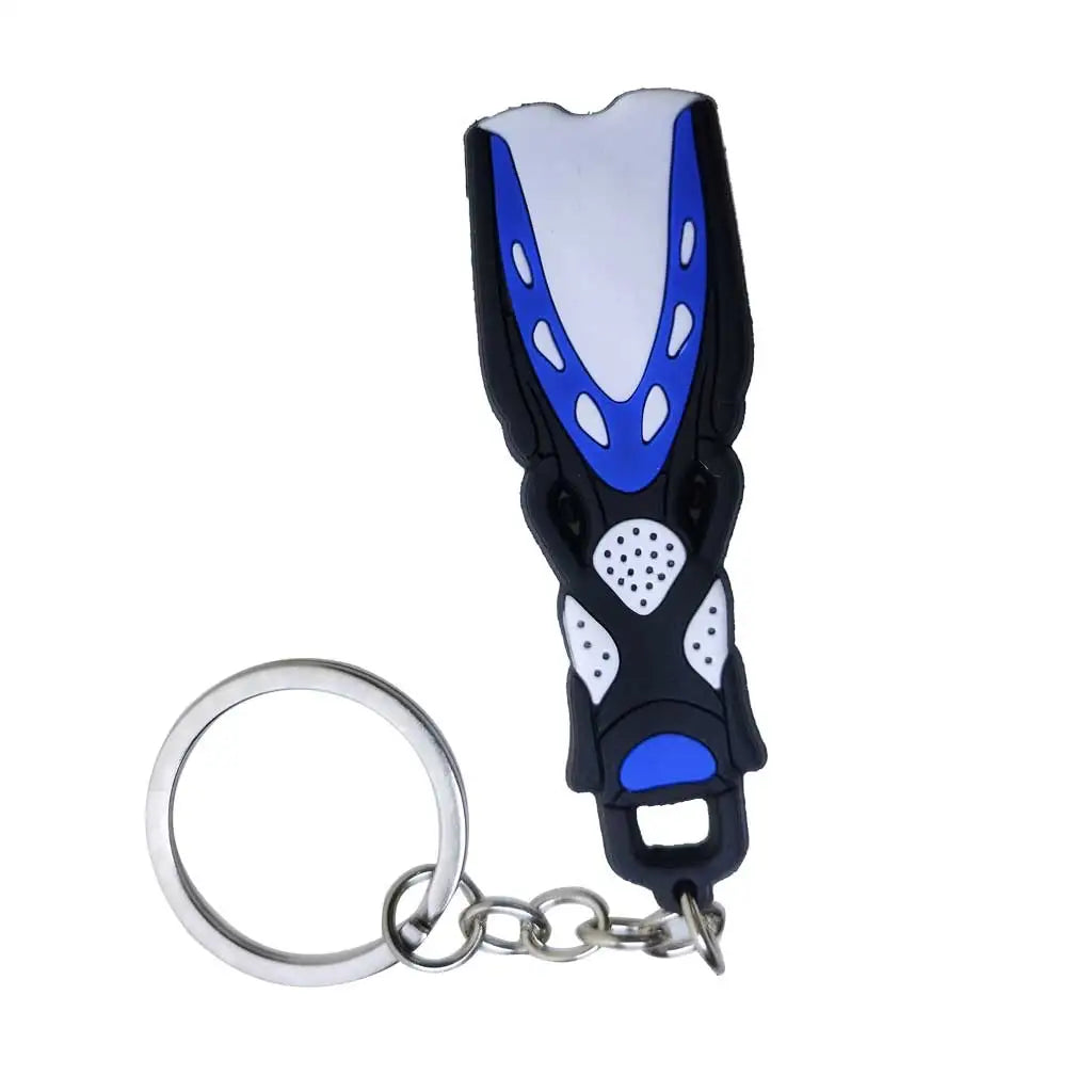 Mini Fins Keychain Scuba Flipper Key Chain Dive Key Ring Holder Keyring Pendant Ornaments OW AOW Keepsake Gift Zipper Handle