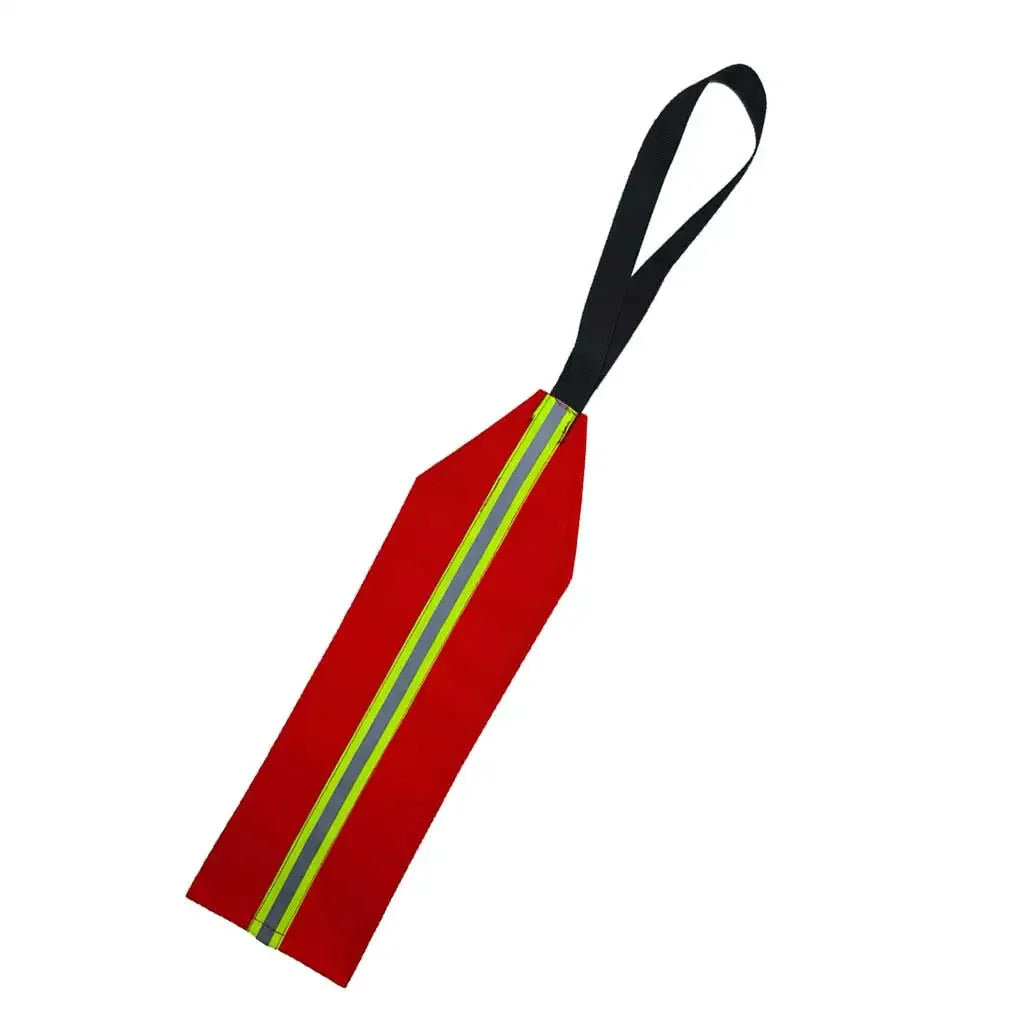 Safety Travel Flag for Kayak Canoe Red Warning Flag with Webbing for Kayak SUP Towing Canoes Truck Safety Accessories Kit