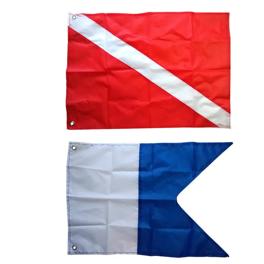 2 Size Large Dive Boat Flag