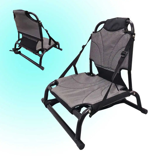Aluminium Canoe Kayak Sit On Top Chair Seat Backrest Seat Inflatable Boat Lightweight Foldable Chair with Back Support