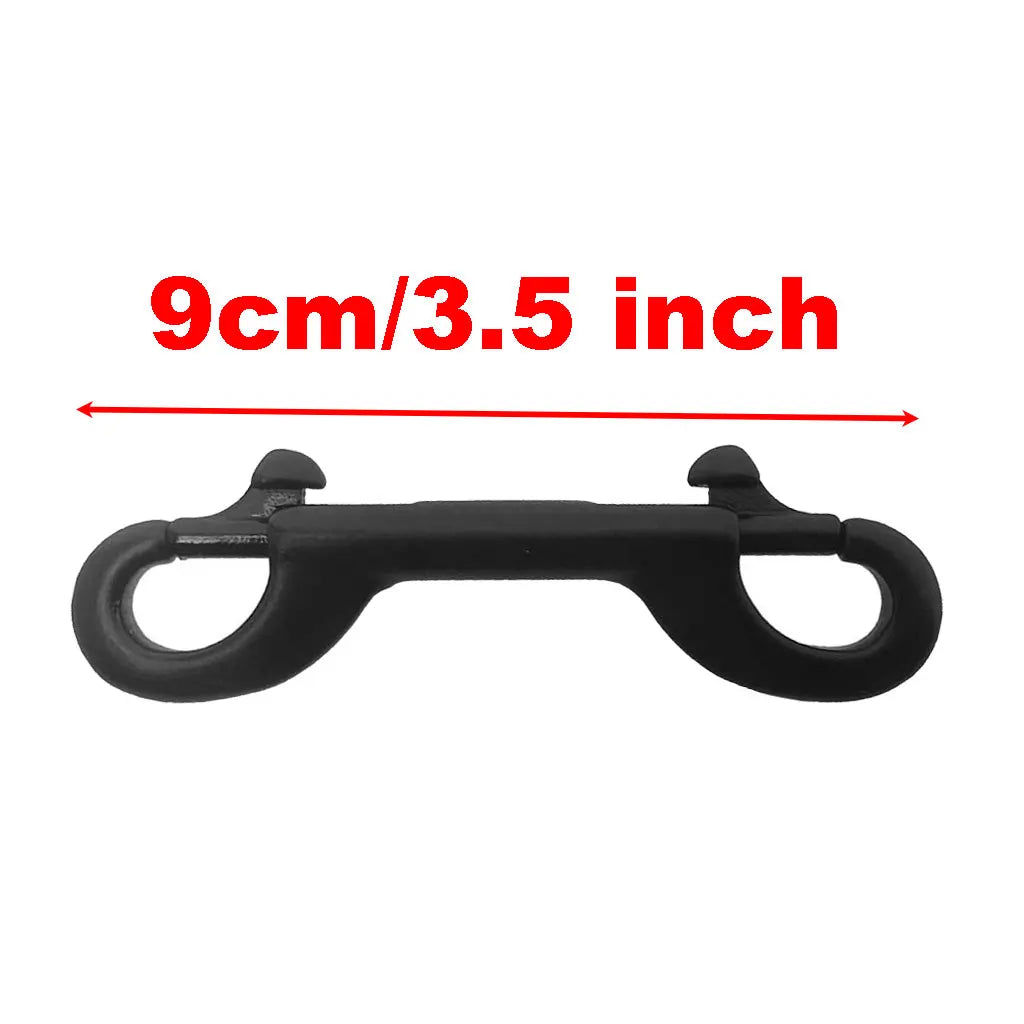 316SS Scuba Diving Double Ended Hook Quick Link Carabiner Double Ended Bolt 100mm BCD Snap Hook Clip
