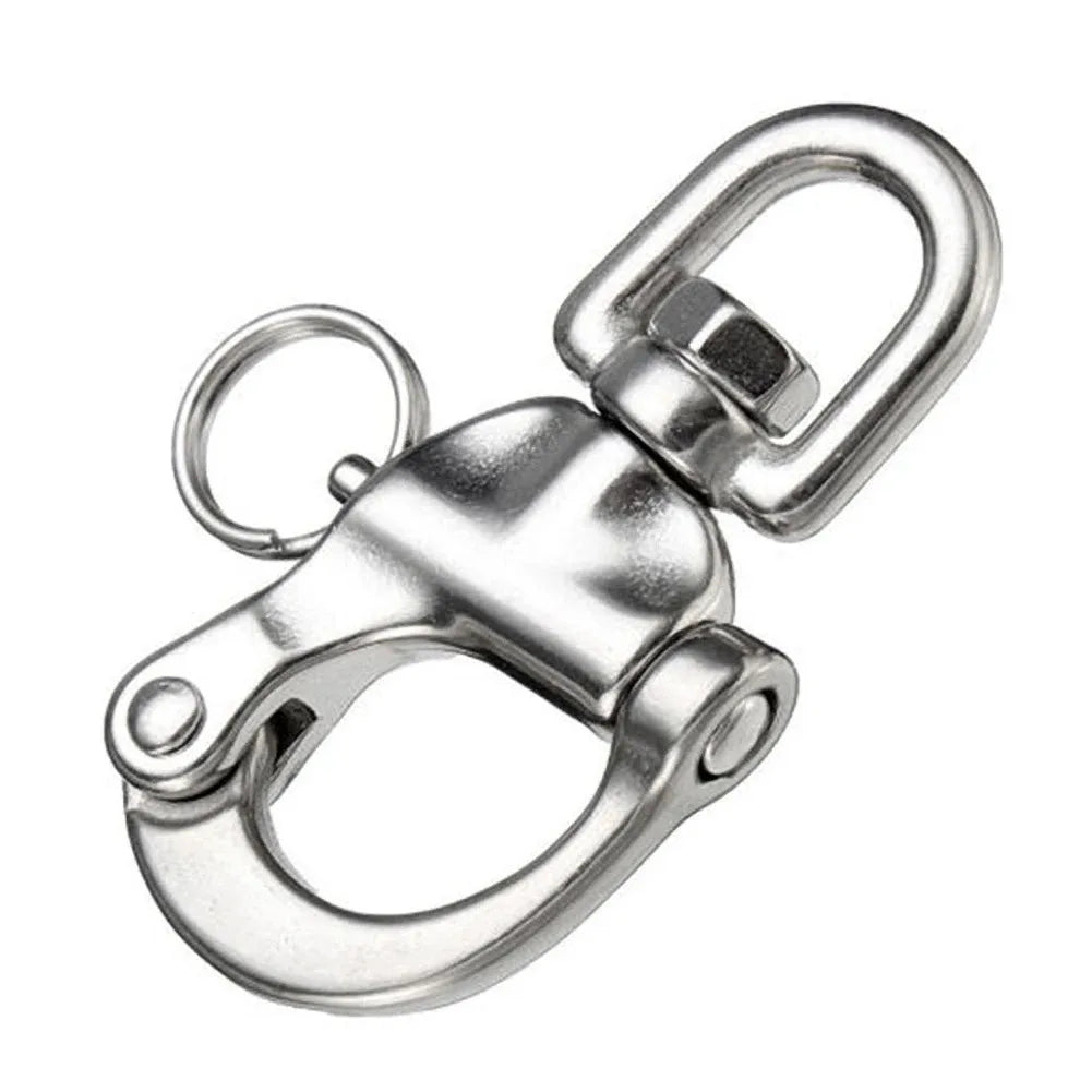 Hardware Hooks 316 Stainless Steel Rotating Spring Shackle Marine Hardware Rigging Accessories Rotating Shackle