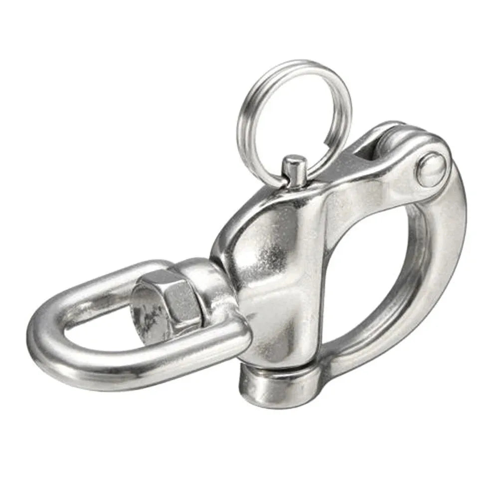 Hardware Hooks 316 Stainless Steel Rotating Spring Shackle Marine Hardware Rigging Accessories Rotating Shackle