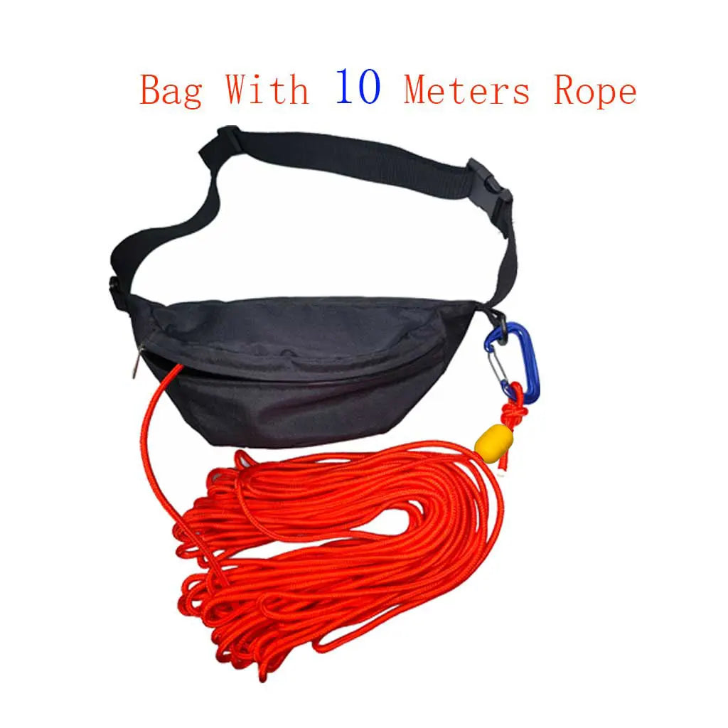 Kayak Rescue Waist Throw Rope Bag Canoe Tow Tether Sea Kayaking Safety Equipment Boat Tow Throw Lines Kayaking Tow Belt