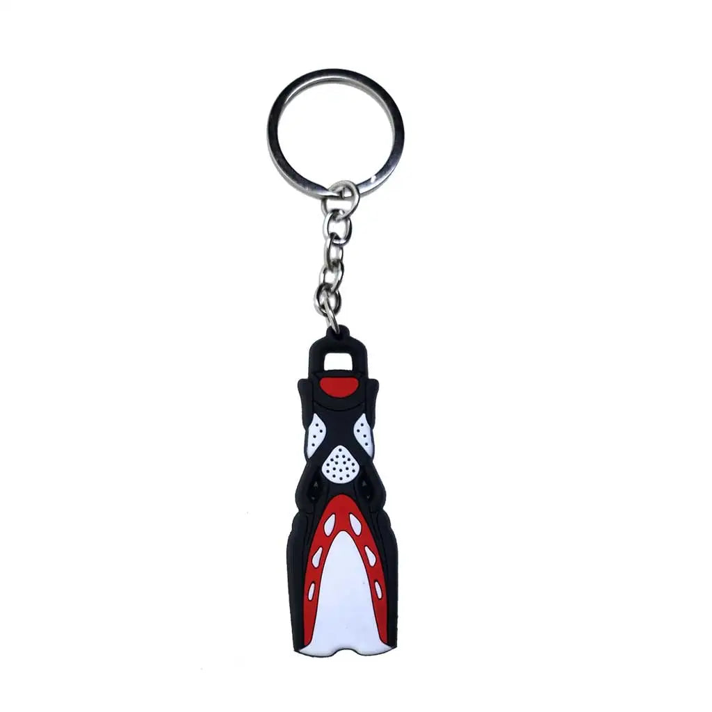 Mini Fins Keychain Scuba Flipper Key Chain Dive Key Ring Holder Keyring Pendant Ornaments OW AOW Keepsake Gift Zipper Handle