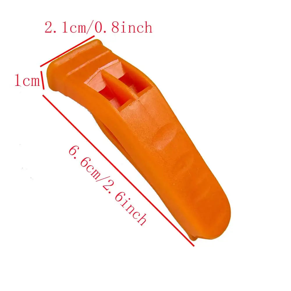 Double Pipe Whistle Camping Hiking Simming Kayaking rescure whistle for diving Football Cheerleading Hockey